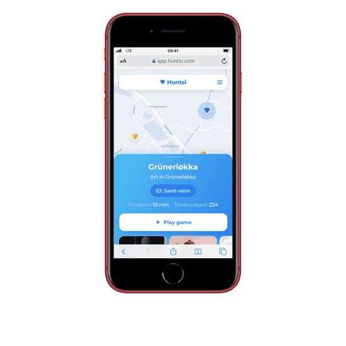 Huntsi app example
